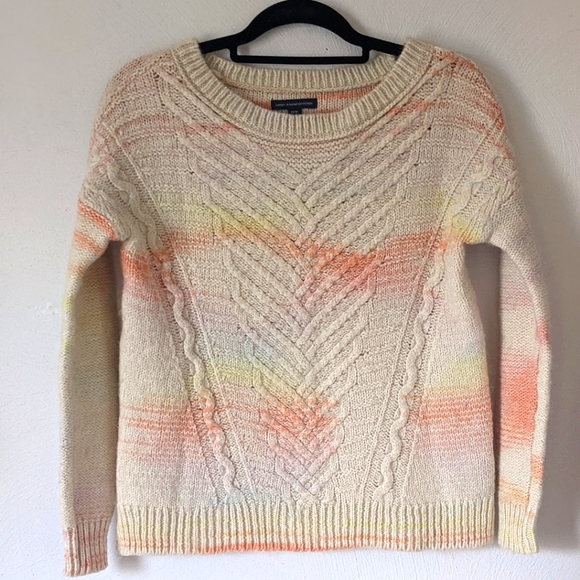 American Eagle Outfitters Sweaters - American Eagle - beige sweater with bright colors - size XS
